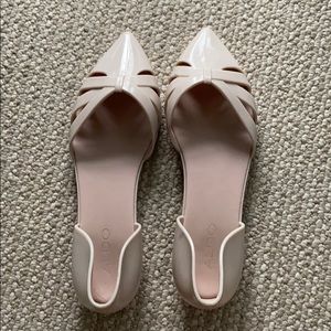 Aldo jelly pointy flats. Beige. Size 7.5